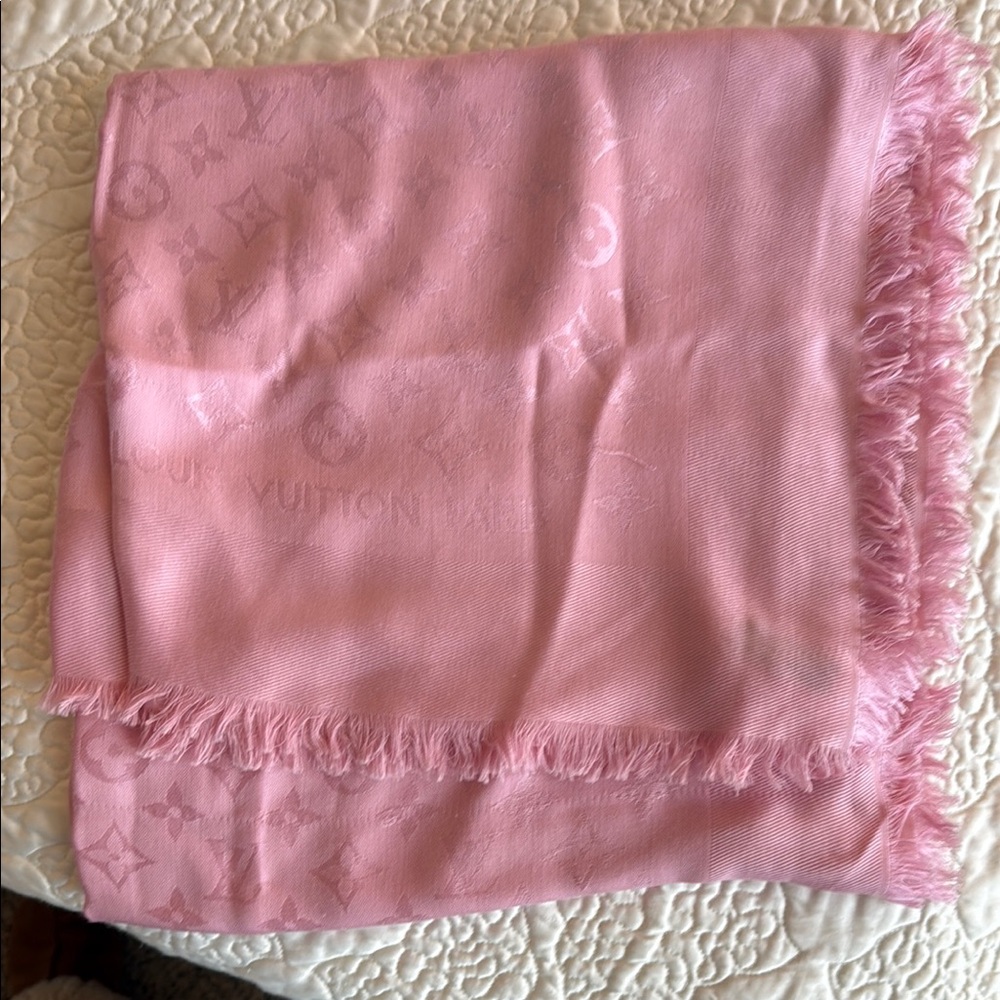 Authentic Louis Vuitton Pink  Scarf